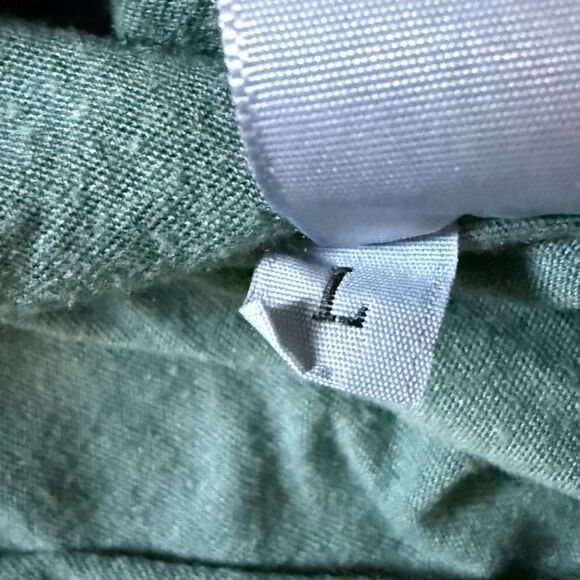 good hYOUman washed green long sleeve T-shirt with text on the sleeve. NWOT L - Picture 13 of 13